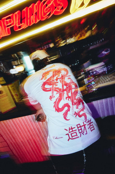 Japan Dragon Tee White