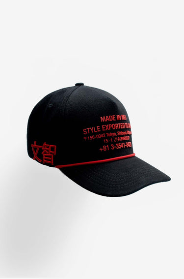 Japan Cap Black Red