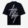 Reflective Chrome Logo Tee Black Culturewise